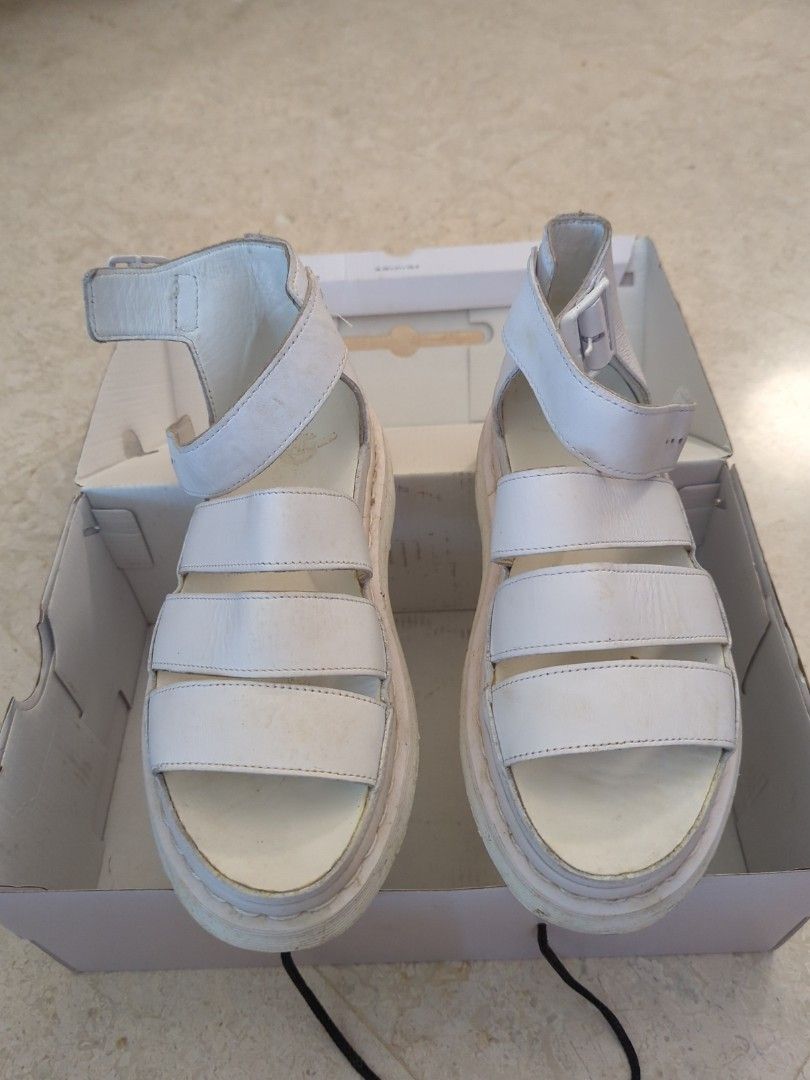 Dr martens clarissa on sale white
