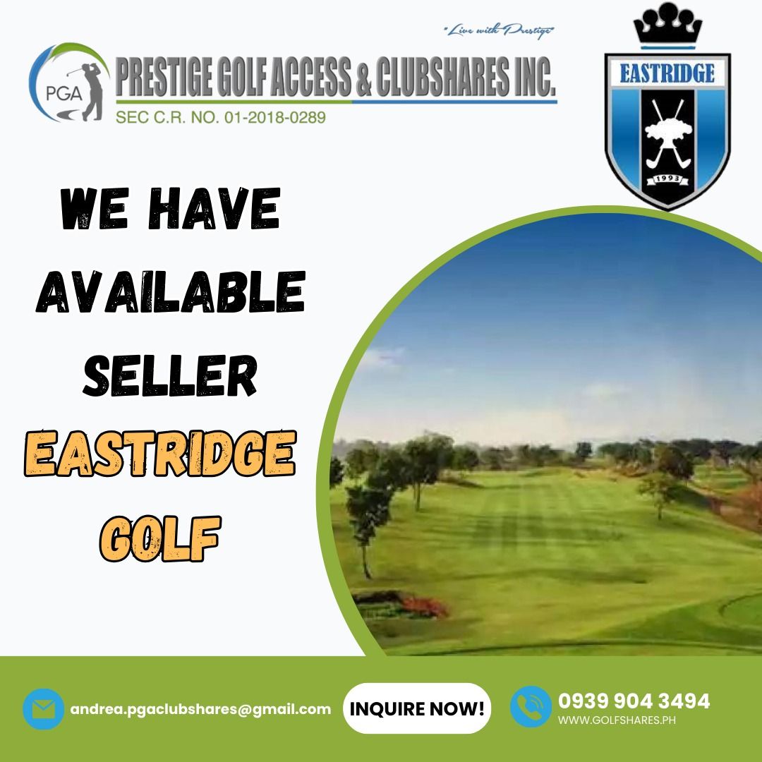 EASTRIDGE GOLF AND COUNTRY CLUB, Sports Equipment, Sports & Games, Golf ...