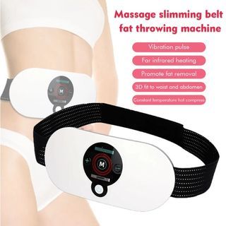 Electric Vibration Body Massager Belt Slimming Lumbar Waist Slimming Device Weight Loss Fat Burning