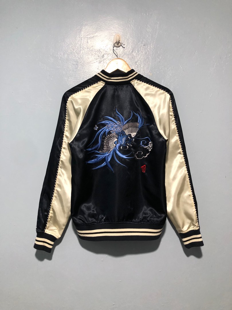 Veste Evisu Sukajan Brodée Dragon - Style Osaka Japan Streetwear - Taille S - Occasion Très Bon état