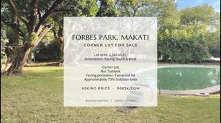 Forbes Park Village - Corner Lot for Sale