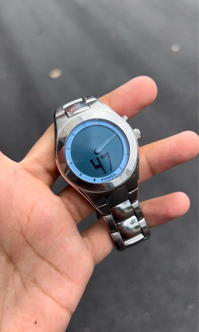 Fossil big on sale tic robot watch