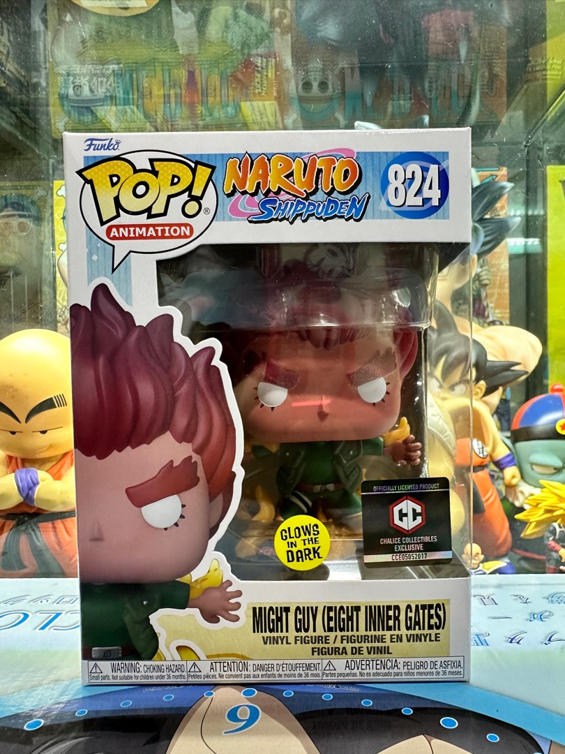 Funko Pop! Naruto Shippuden: Mighty Guy (Eight Inner Gates) (GITD ...