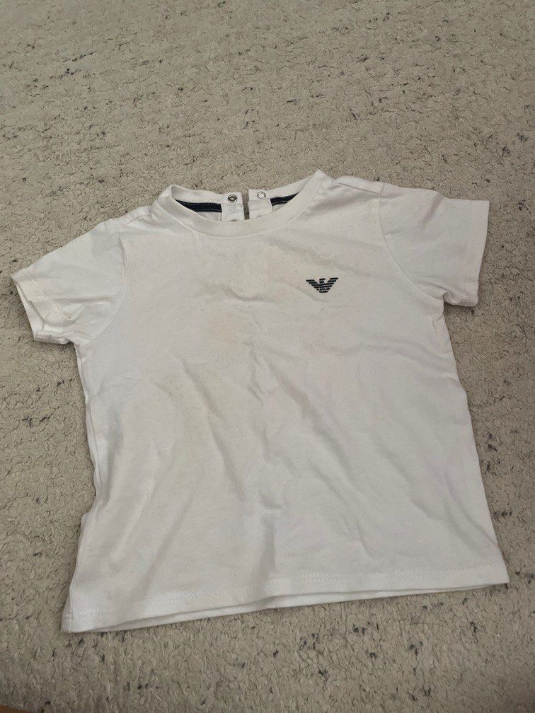 Armani baby Tshirt Babies Kids Babies Kids Fashion on Carousell