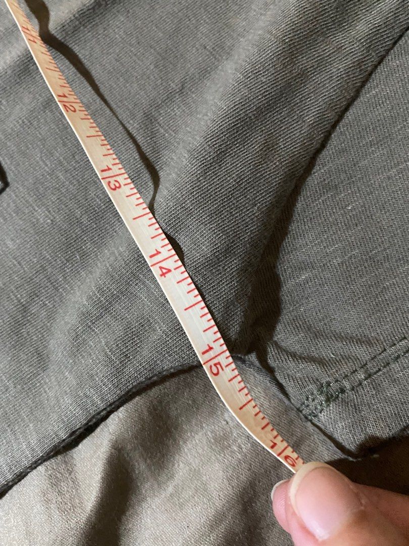 Gray V-Neck Pocket Tee (Category: Shirts) located in Marikina City. Submitted by msgdptrp (Listing ID 1280735065, Image 2). Description: ‼️ AVAILABLE, ON-HAND ‼️ ‼️ LAST PRICE POSTED ‼️ – gray v-neck pocket tee given as a gift – approximately fits EXTRA SMALL – never worn, but fitted and washed – NO WHEN WORN PHOTOS as it is too tight on me – measurements (laid flat, allow 0.5 to 1" allowance): > bust: 15" > length: 23 3/4" > shoulder: 12.5" – NO