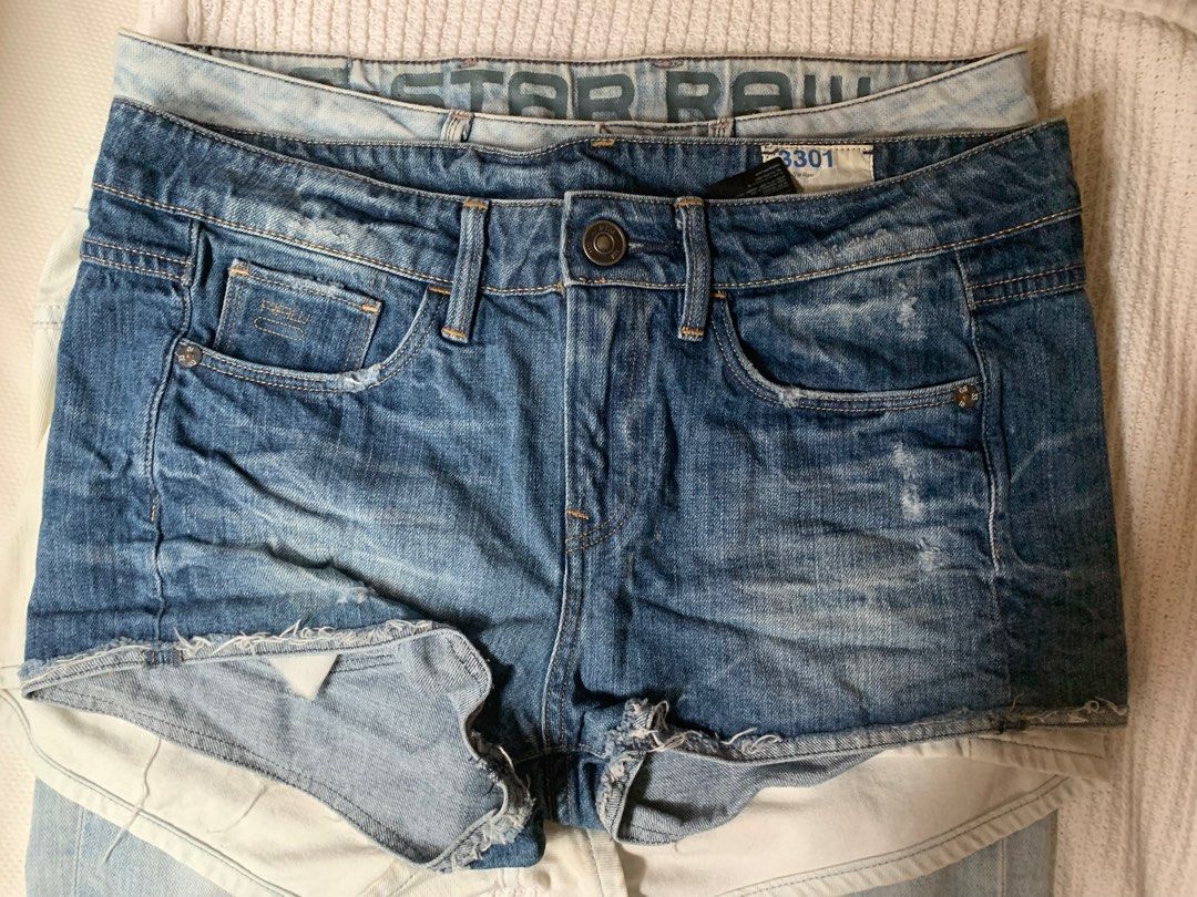 G star discount jean shorts