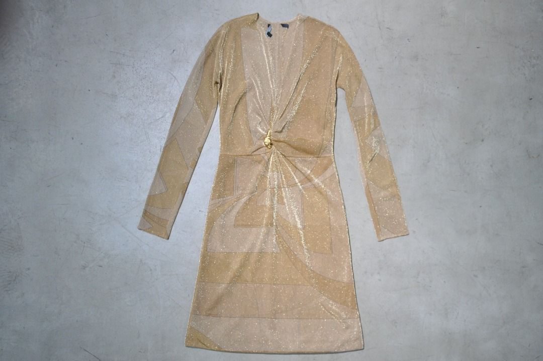 Gucci - Tom Ford - F/W 00 - Gold Lurex Dress, Women's Fashion, Dresses &  Sets, Dresses on Carousell