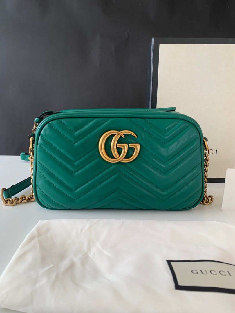 Gucci marmont emerald store