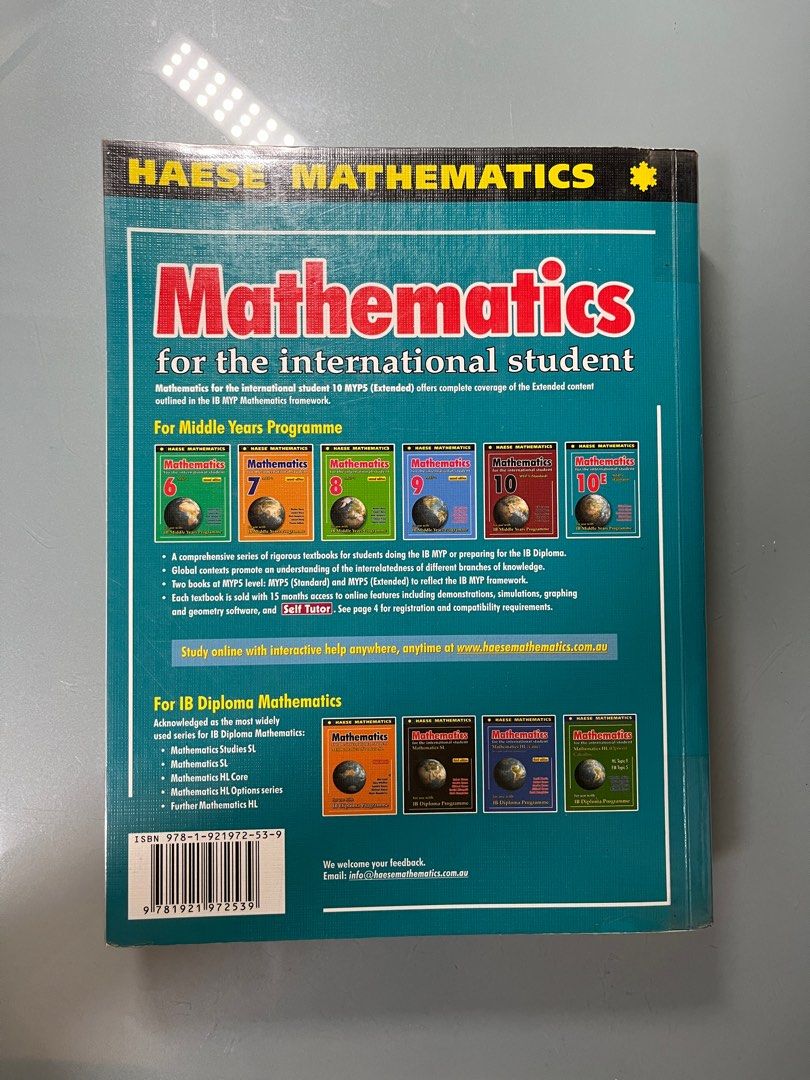 Haese mathematics 10e ib middle years textbook hobbies toys books