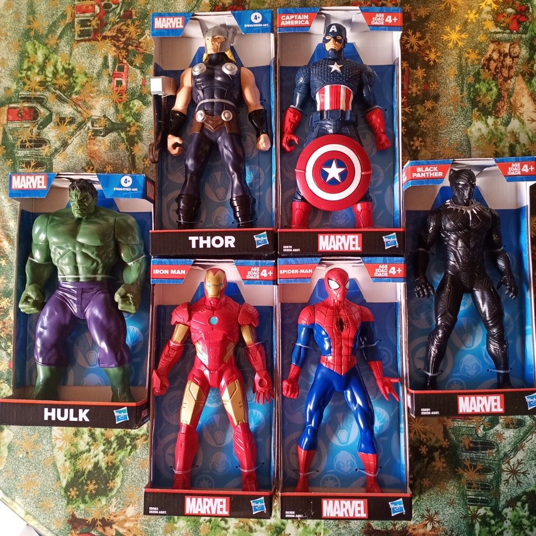 Hasbro Marvel Avengers Black panther, captain america, iron man, hulk ...