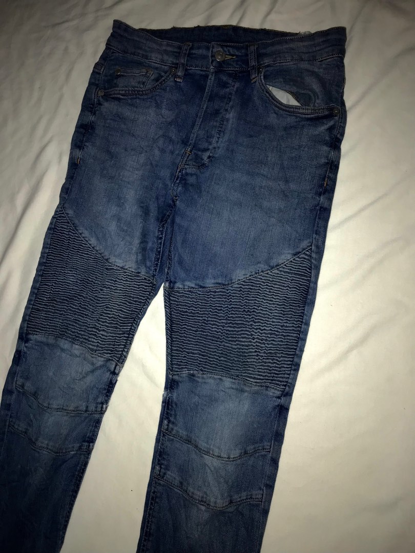 H M BIKER JEANS Men s Fashion Bottoms Jeans on Carousell