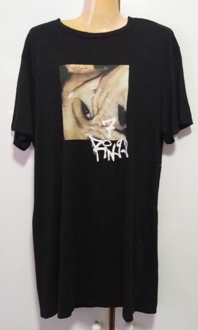 H M x Ariana Grande T Shirt Dress M L Women s Fashion Dresses Sets Dresses on Carousell