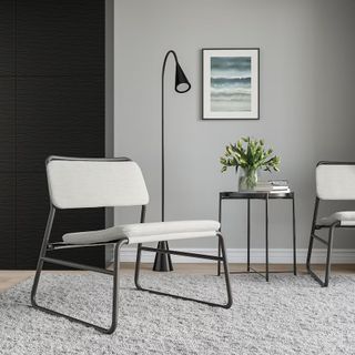 IKEA linneback lazy chair in Grey