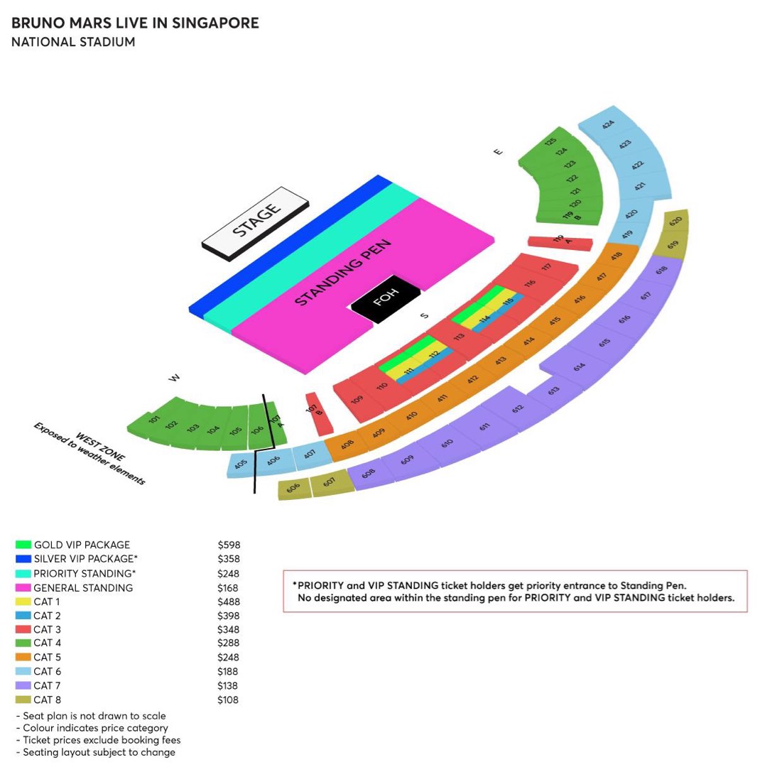 Bruno Mars Concert , Tickets & Vouchers, Event Tickets on Carousell