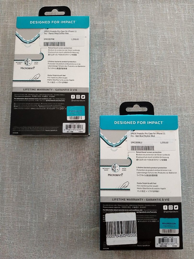 iPhone 11 Pro case (Category: Cases & Sleeves) located in Antipolo. Submitted by zouk0ut (Listing ID 1280589571, Image 2). Description: Speck Presidio Pro Case for iPhone 11 Pro * brand new, sealed, authentic PHP 300 (MSRP PHP 1,590) Color: Blue Pink - SOLD Meet up points: La Salle College Antipolo Town & Country Heights Chapel Courier: LBC CoP, MCFA Express Same day delivery: Grab, Lalamove.