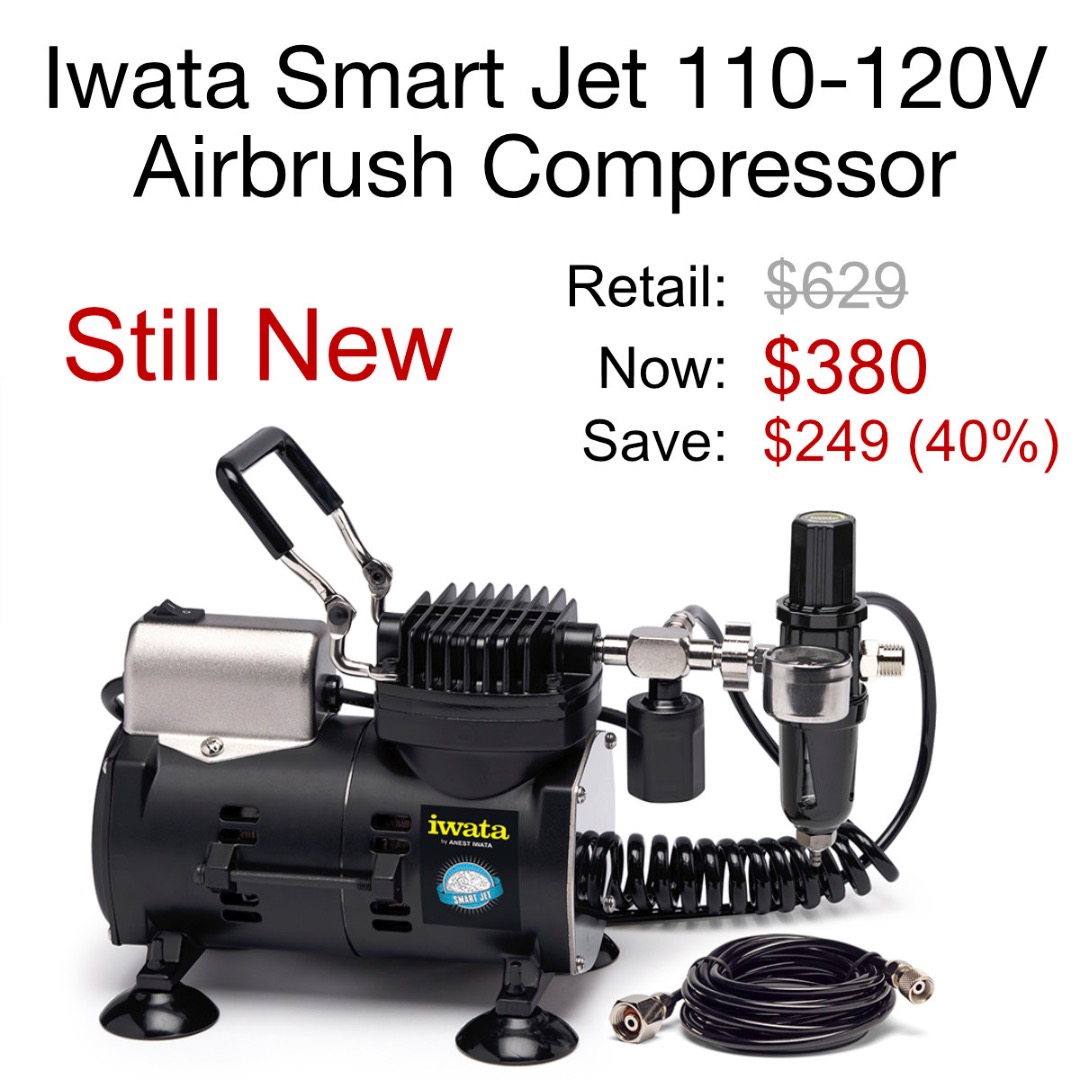 Iwata Smart Jet 110-120V Airbrush Compressor (ONLINE ONLY)