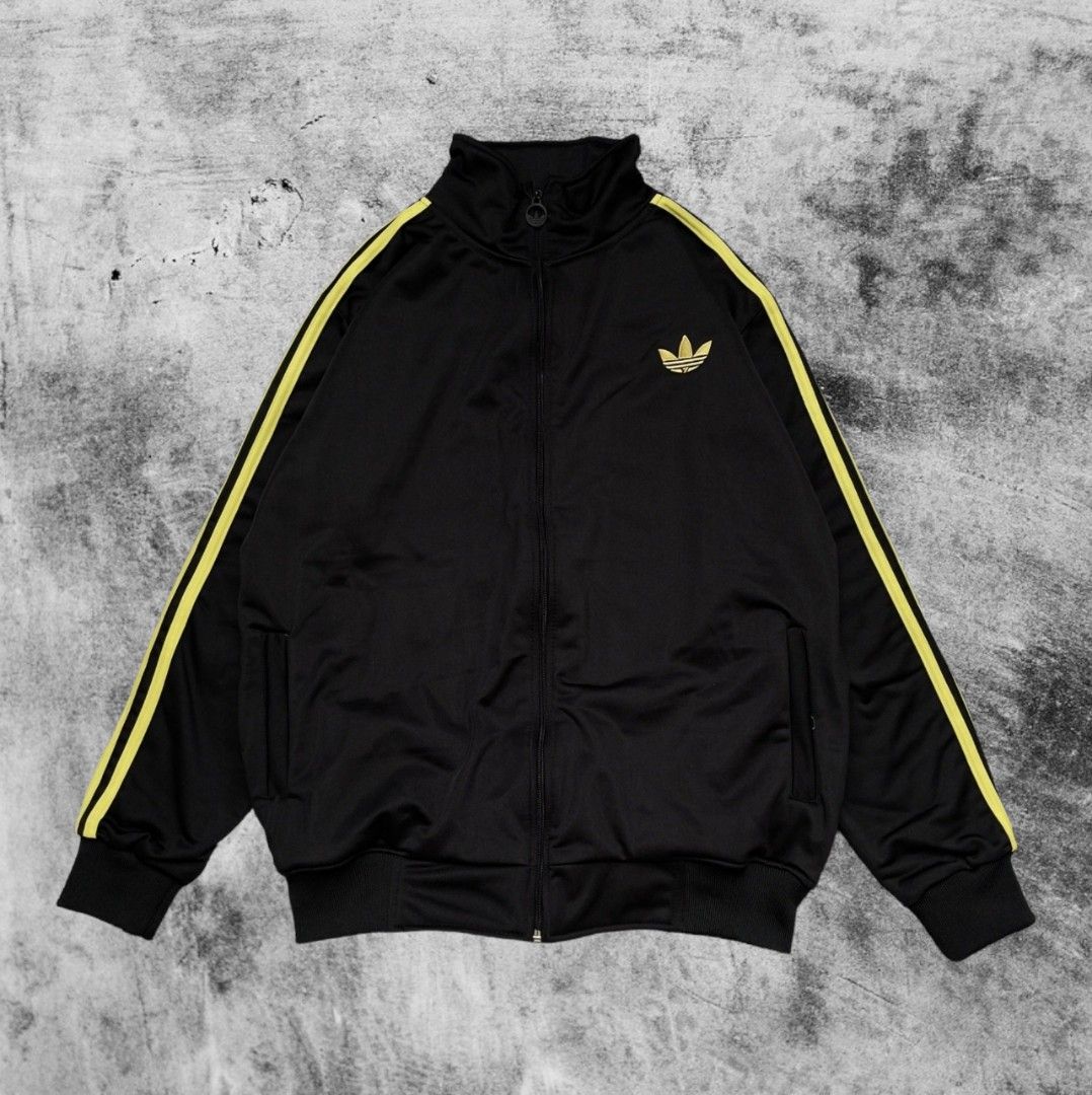 Jaket Tracktop Adidas Firebird Hitam Kuning