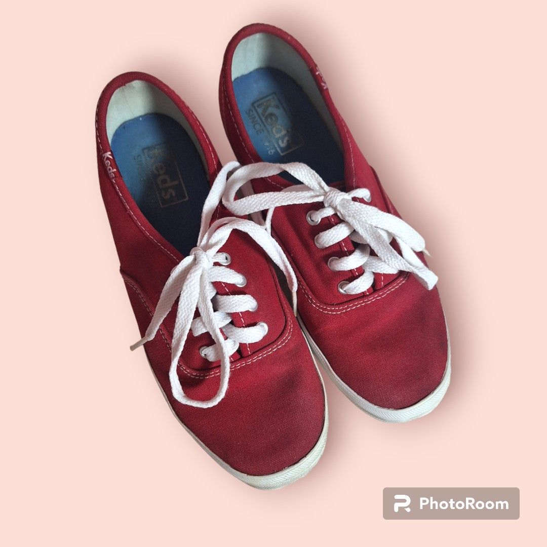 Keds Women Champion Original Canvas Lace Up Red Women s Fashion