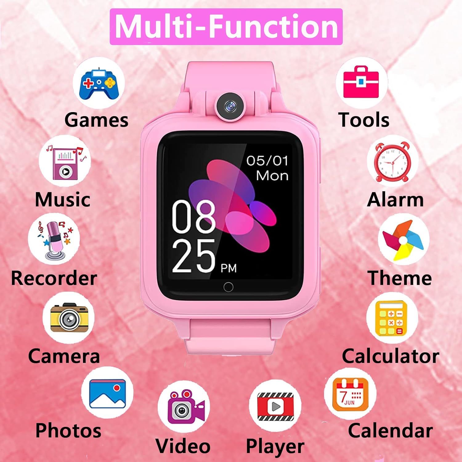Childrens best sale pink watch