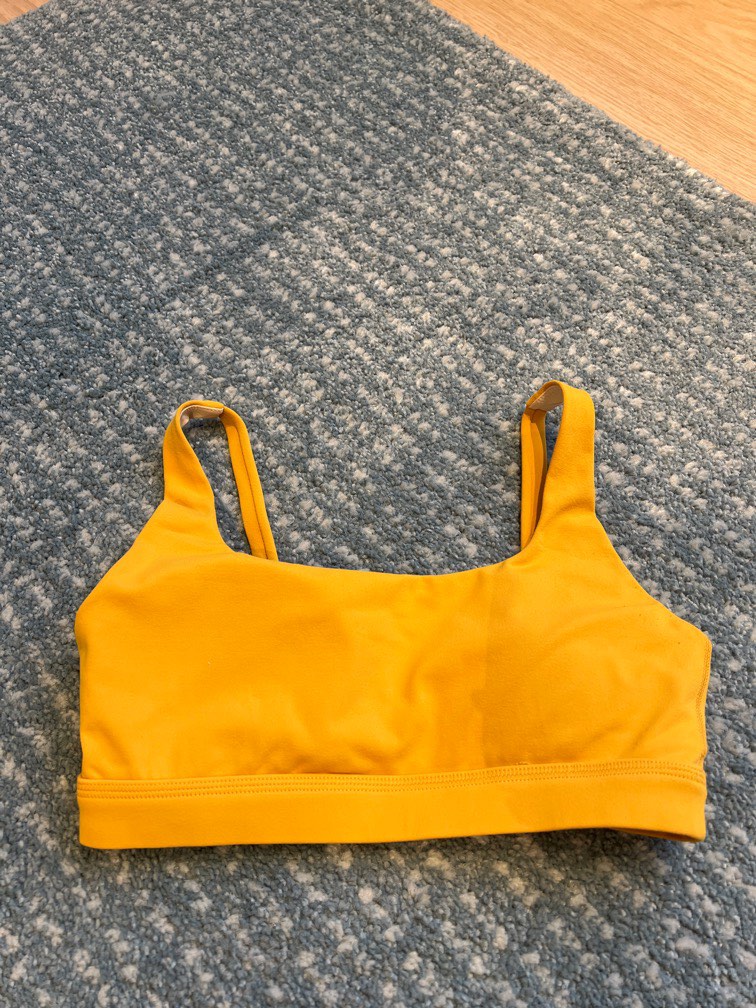 Mustard yellow sports bra deals