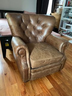 Leather Chair Recliner - Pottery Barn