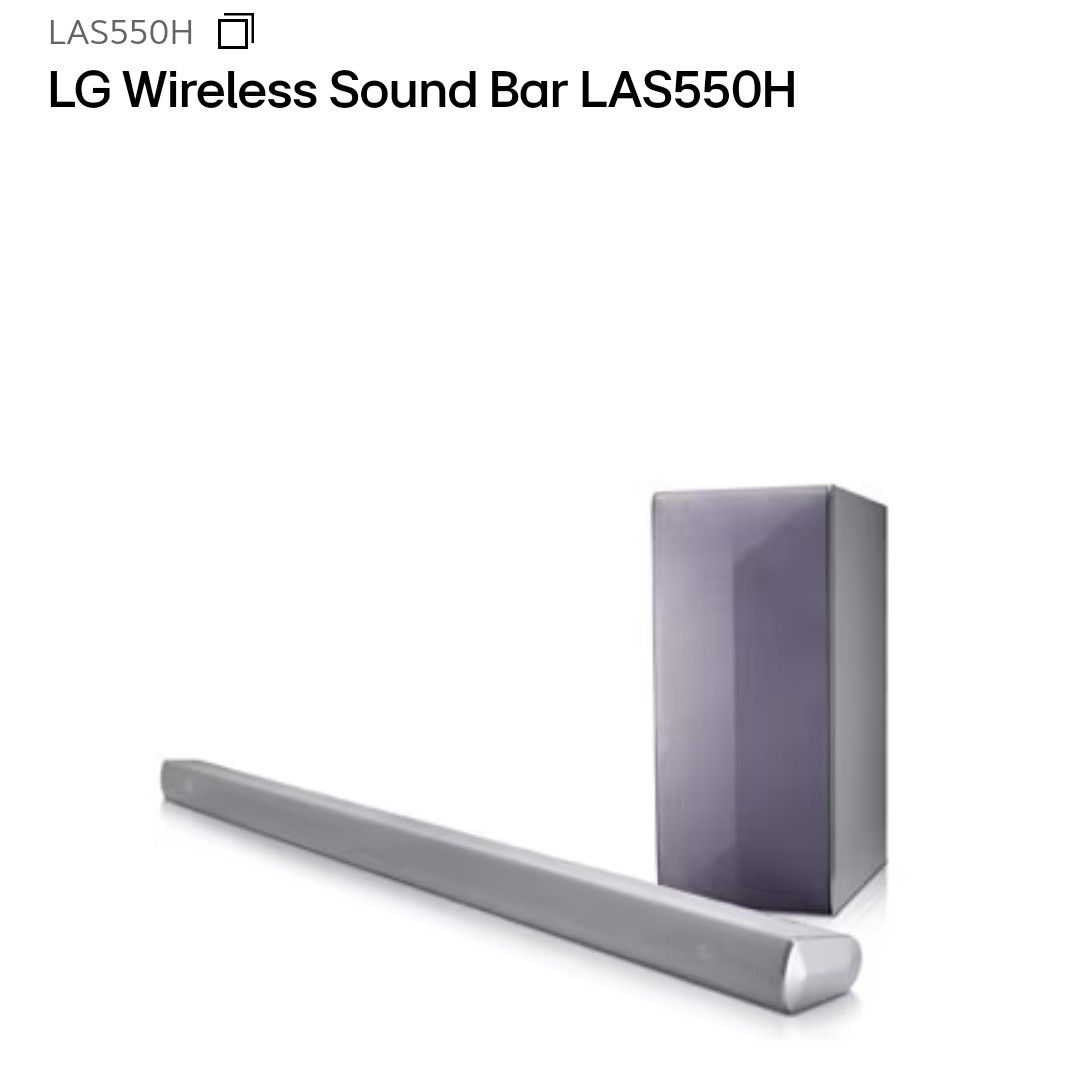 Lg sales soundbar las550h