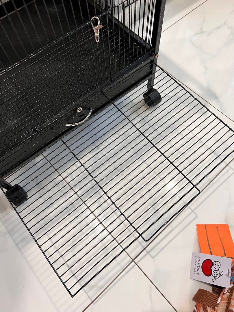 Like new bird cage with caster wheels for sale