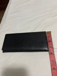 long leather black wallet