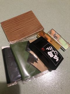 Lot set of cigarette butt case holders