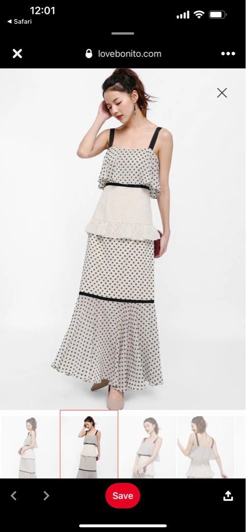 Aurora layered 2025 ruffle dress