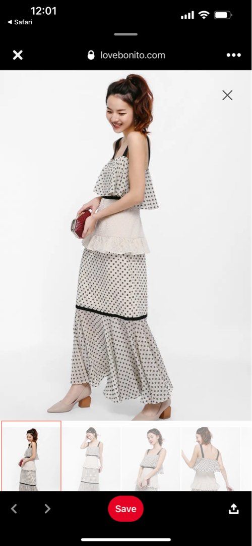 Love Bonito Aurora Layered Ruffle Dress Women s Fashion Dresses Sets Dresses on Carousell