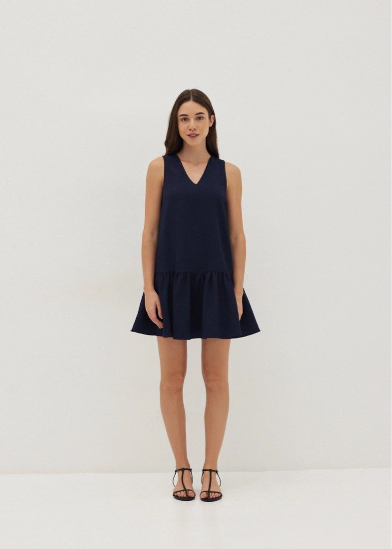 sachin and babi light blue dress Garage Drop Waist Ruffle Mini Dress at CoolSprings Galleria in Franklin, TN