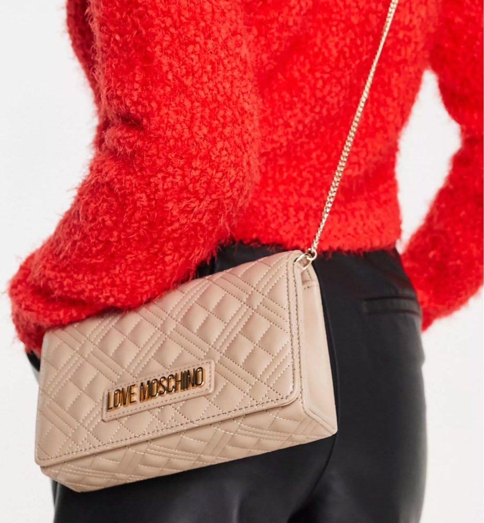 Quilted crossbody love moschino sale