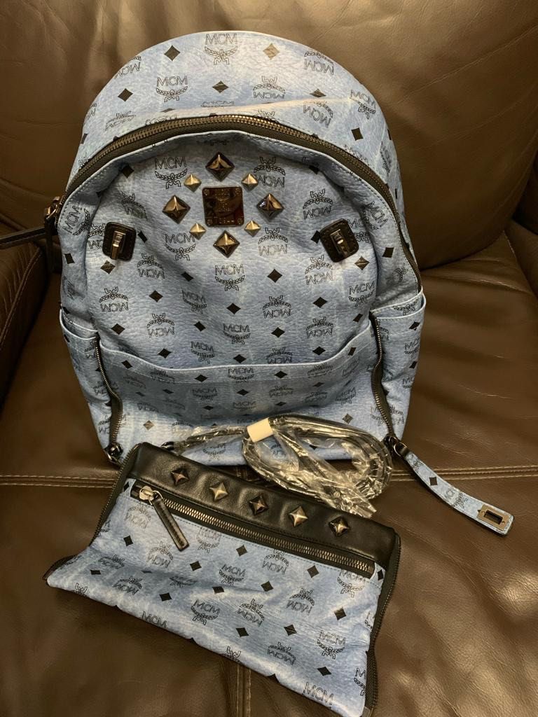 Mcm gray backpack outlet