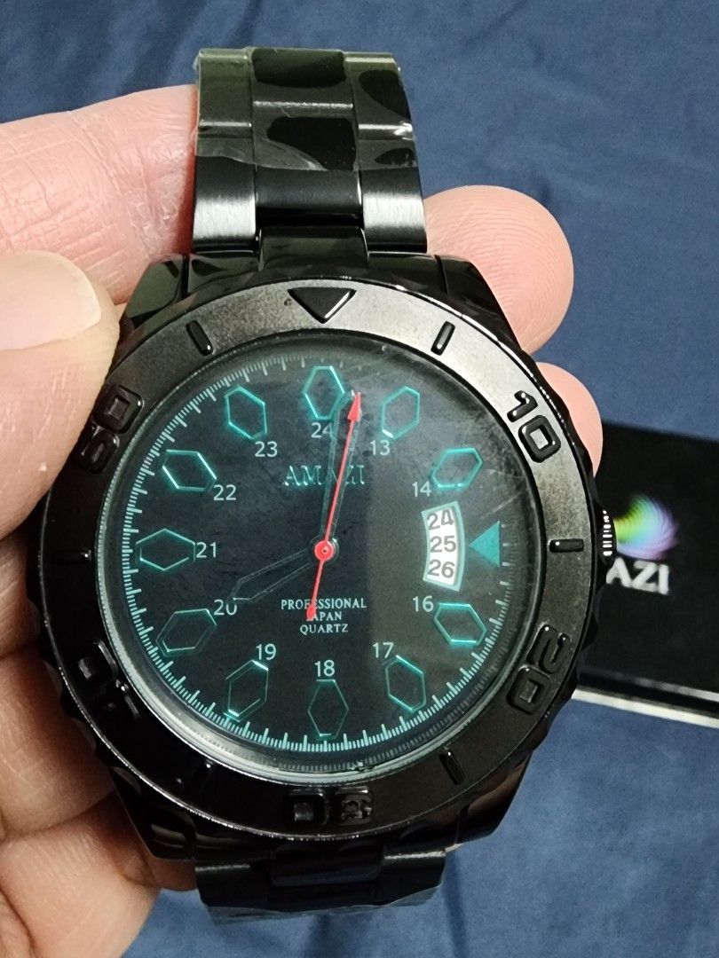 Men Watch black steel for sale