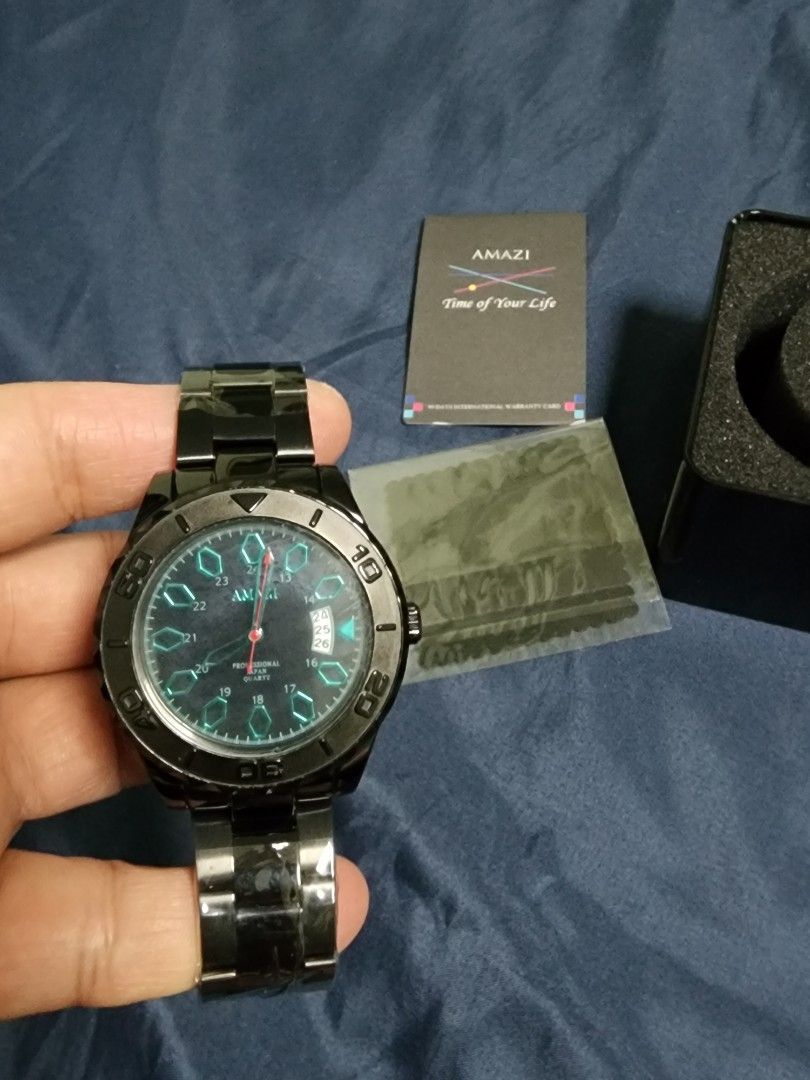 Mens black watch sale sale