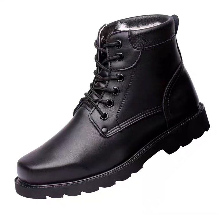 Mens boots top with wool lining