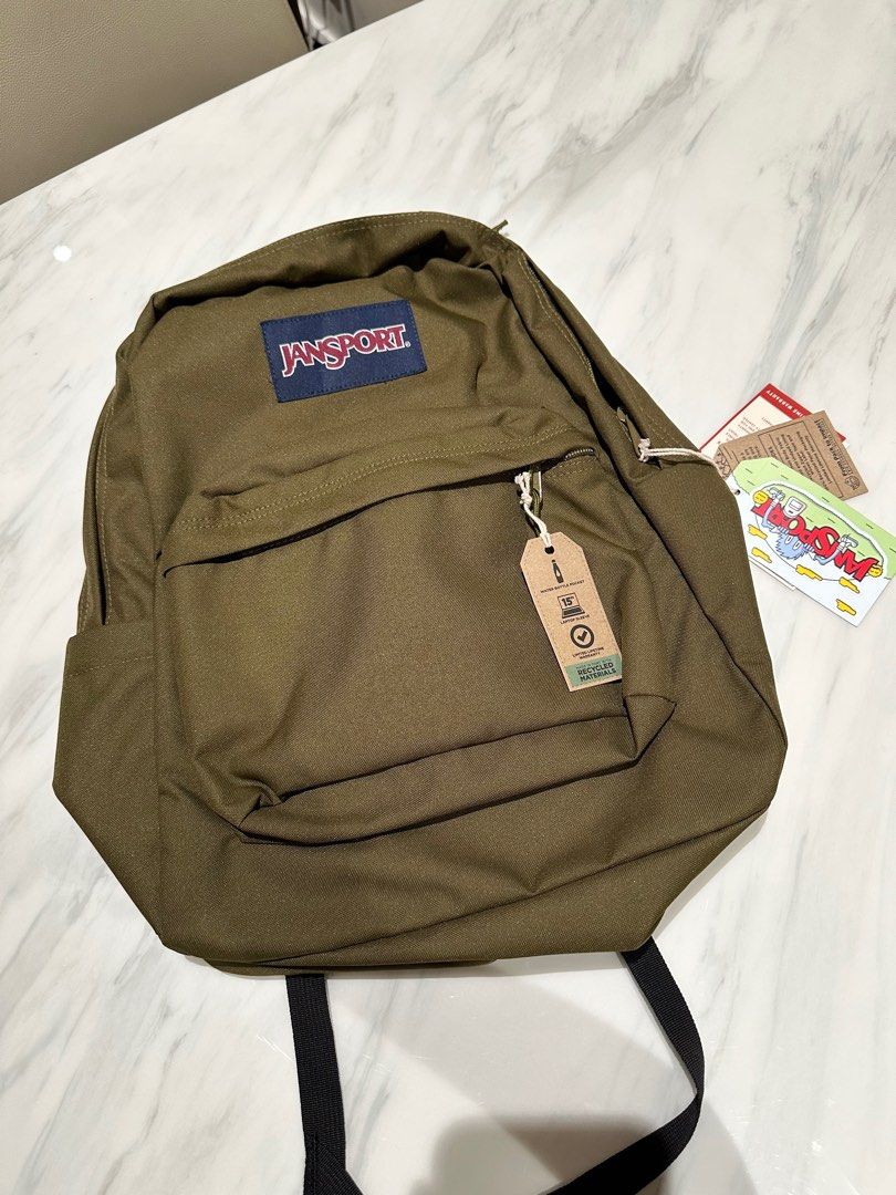 METRO MANILA FREE DELIVERY JANSPORT Superbreak Plus Backpack (Army