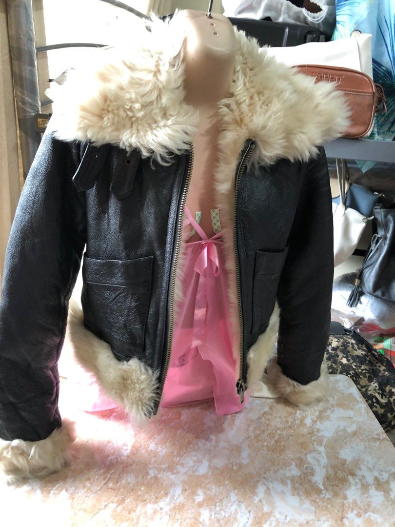 Michael kors lamb leather jacket