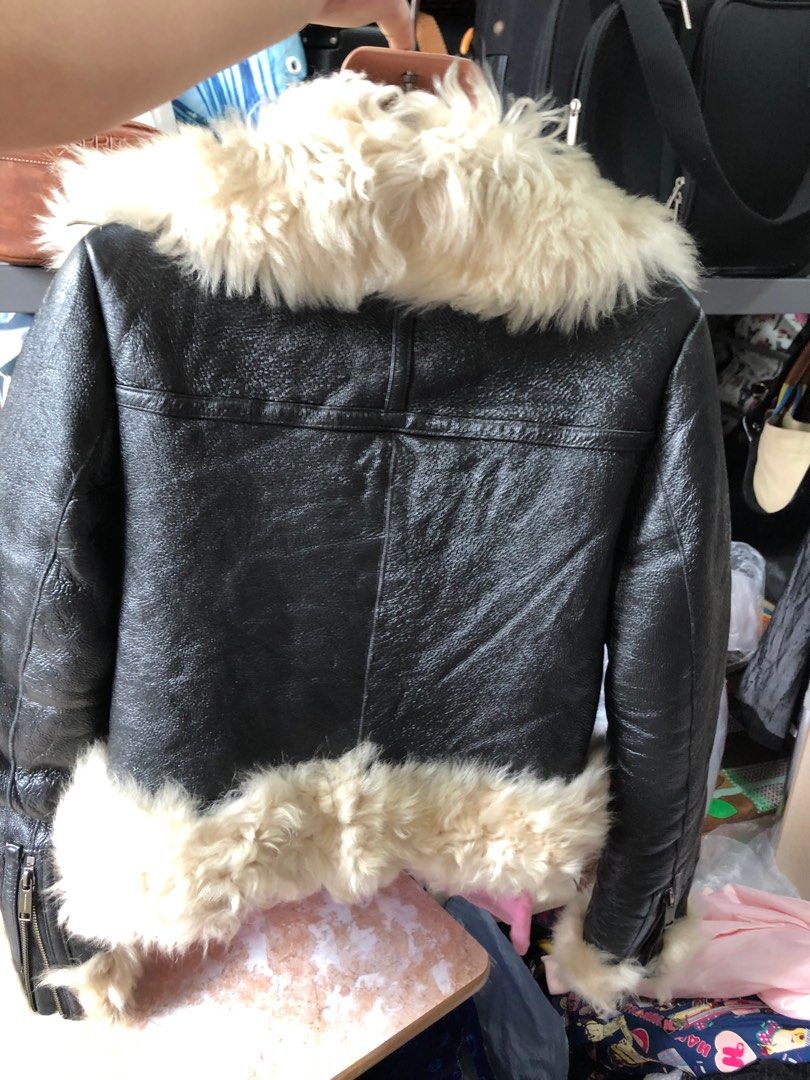 Michael kors lamb top leather jacket