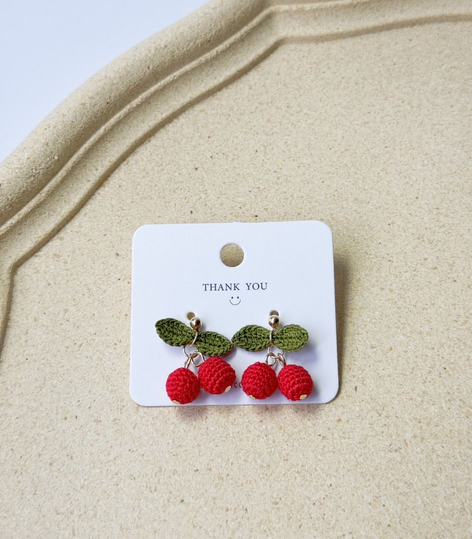 Cherry deals stud earrings