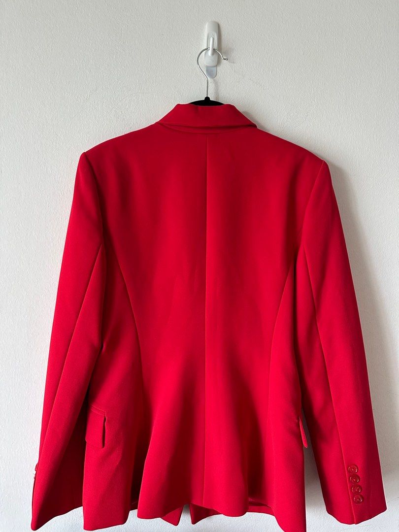 Red womans best sale blazer