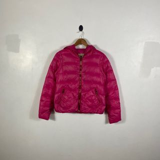 Moncler - Quilted Convertible Pink Puffer Jacket