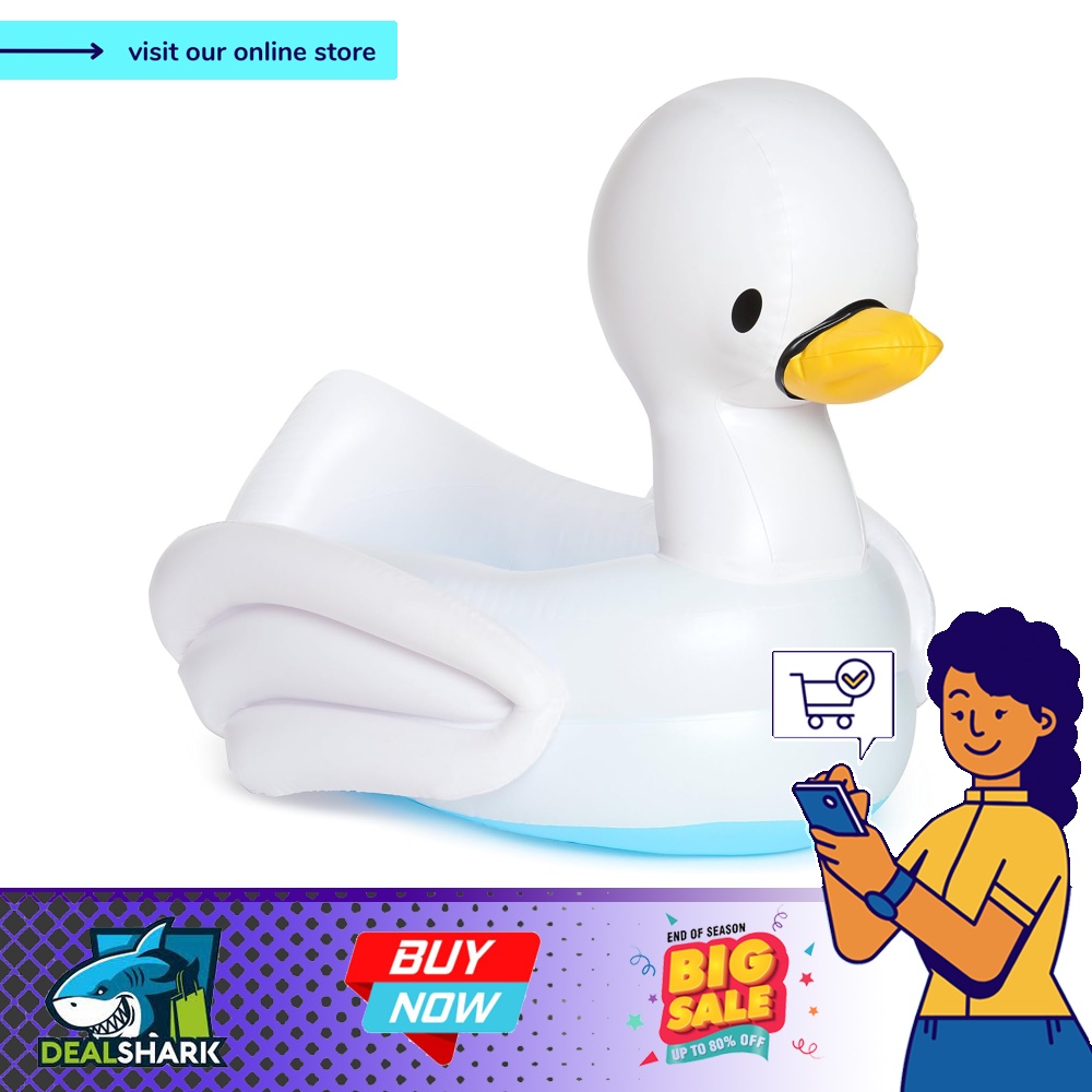 Munchkin White Hot Inflatable Safety Swan Tub Babies Kids