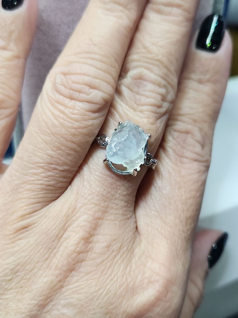 Raw ocean diamond deals ring