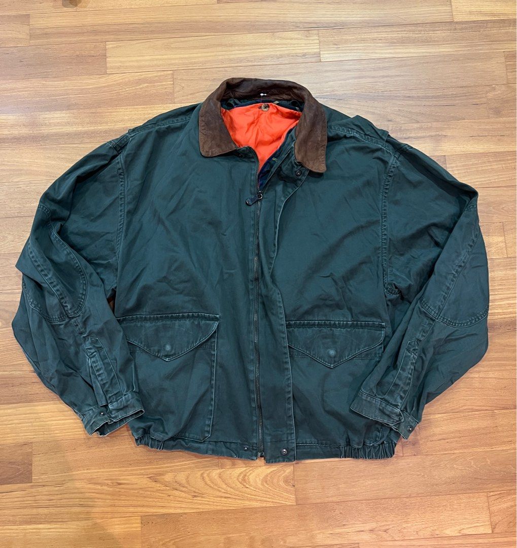 Nautica Vintage Flight Bomber Harrington Jacket Rare Men s Fashion Coats Jackets and Outerwear on Carousell