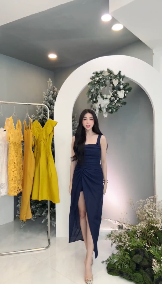 Navy Elegant Dress in Size XL Women s Fashion Dresses Sets