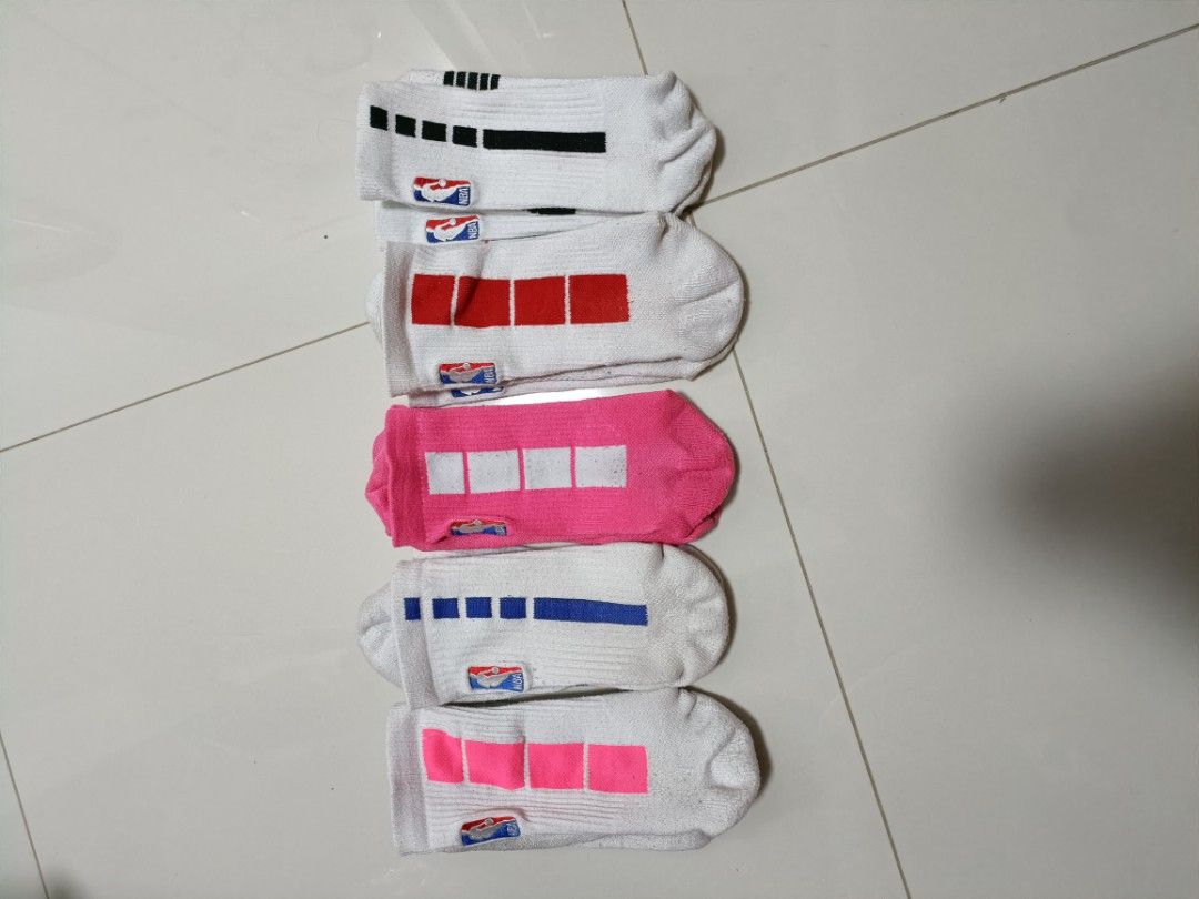 Nba Nike socks elite pink blue red white black wade giannis kd