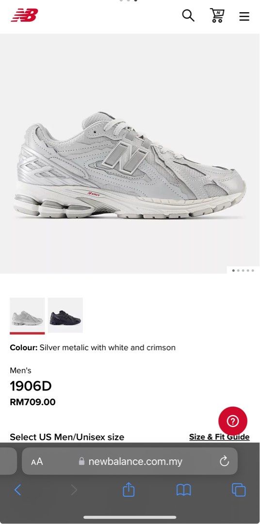 New Balance 1906D Protection Pack Reflective Grey Men s Fashion