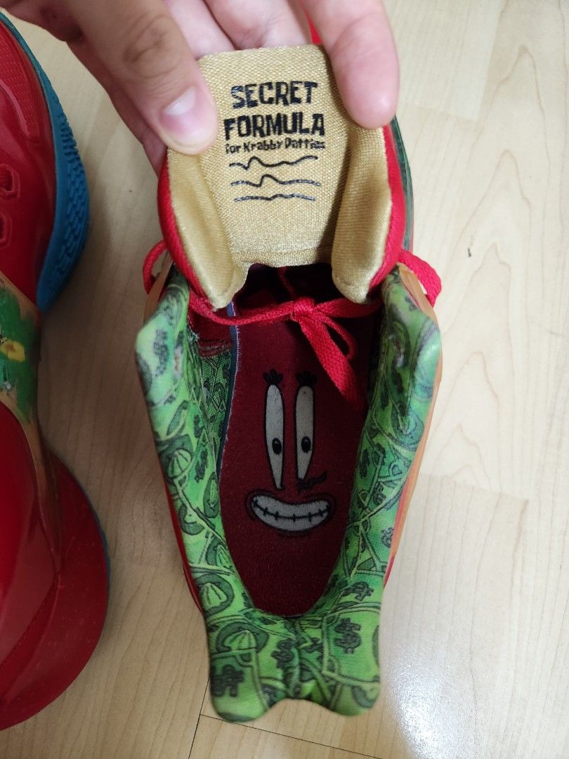 kyrie spongebob shoes mr krabs